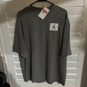 Jordan Gray Short Sleeve Tee with Jumpman Logo